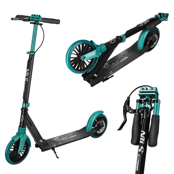 Самокат HM181T Nils Extreme з дисковим гальмом, зелений
