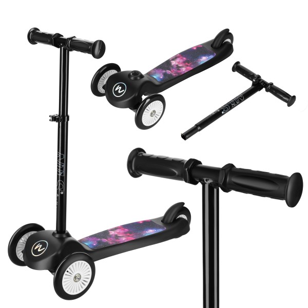 Дитячий самокат HLB1503 Space Nils Fun, чорний