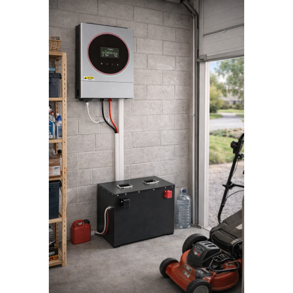 Гібридний інвертор Off-Grid 4 кВт Jesudom Dual AC Output WiFi