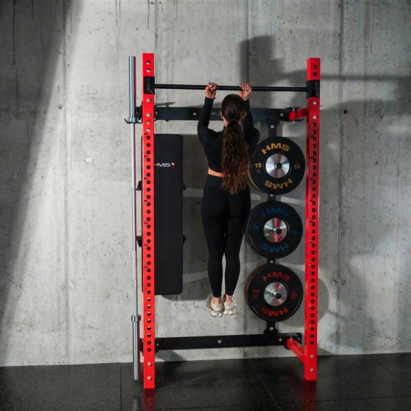 Складана силова рама з лавкою HMS KLT34, червона