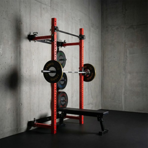 Складана силова рама з лавкою HMS KLT34, червона