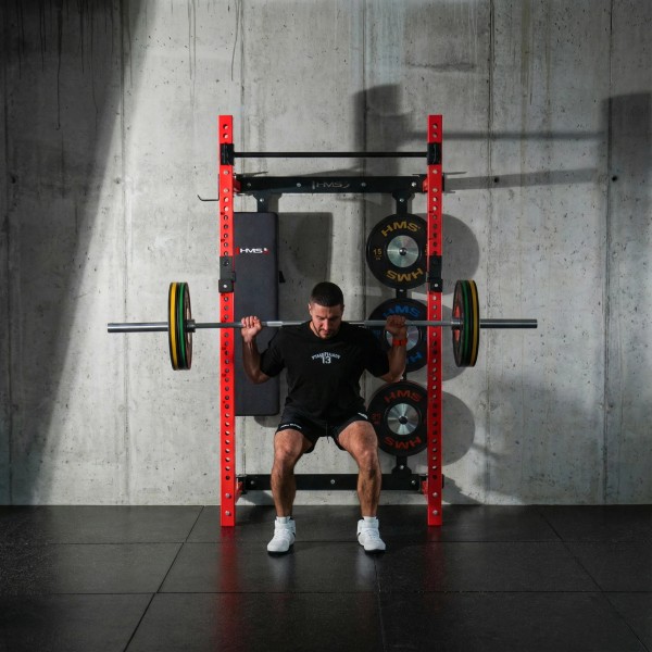 Складана силова рама з лавкою HMS KLT34, червона