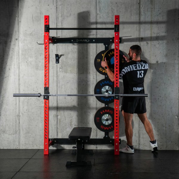 Складана силова рама з лавкою HMS KLT34, червона