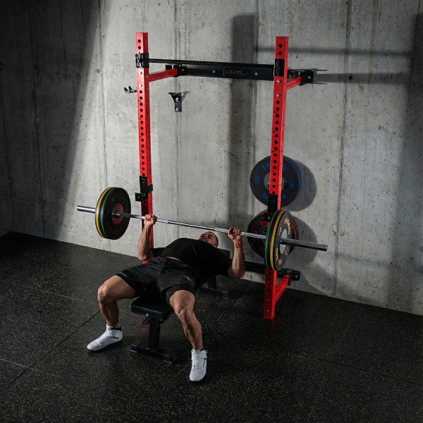 Складана силова рама з лавкою HMS KLT34, червона