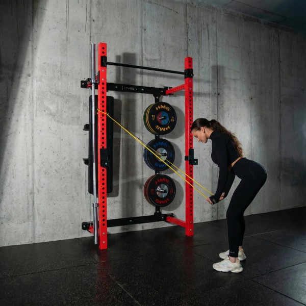 Складана силова рама з лавкою HMS KLT34, червона