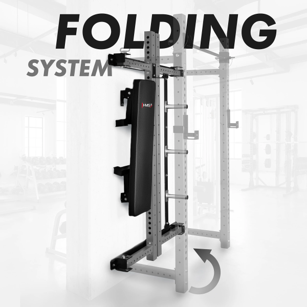 Складана силова рама з лавкою HMS KLT34, сіра