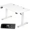 Стіл з регулюванням висоти Casaria 140×60см, електричний, білий