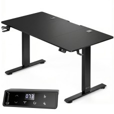 Стіл з регулюванням висоти Casaria 160×75см, електричний, чорний