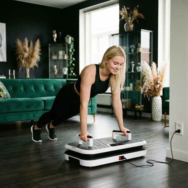 Вібраційна платформа HMS SVP09 з еспандерами та упорами