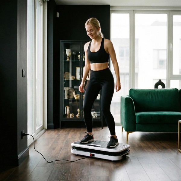 Вібраційна платформа HMS SVP09 з еспандерами та упорами