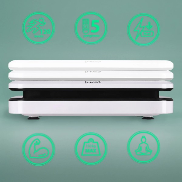 Вібраційна платформа HMS SVP09 з еспандерами та упорами