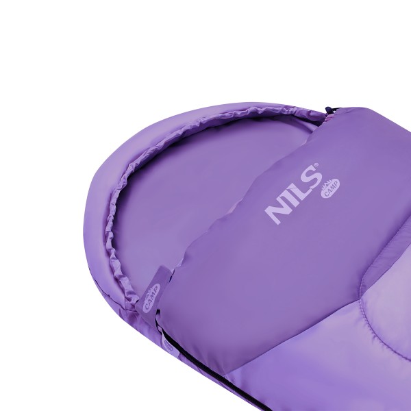 Дитячий спальний мішок Nils NC2007 Junior фіолетовий
