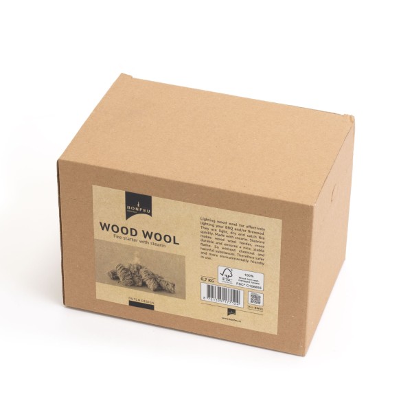 Розпалка з деревної вовни BonFeu, 0,7 кг