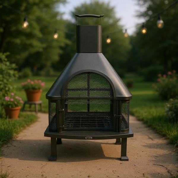 Садовий камін з грилем HEAT Outdoor Living Saga