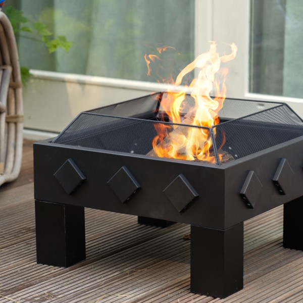 Садова чаша для багаття HEAT Outdoor Living, квадратна