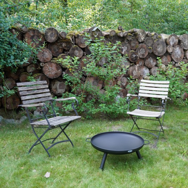 Садова чаша для багаття з ніжками HEAT Outdoor Living, кругла, 60 см, чорна