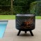 Садовий кошик для багаття з грилем HEAT Outdoor Living Fire Drum, 54 см