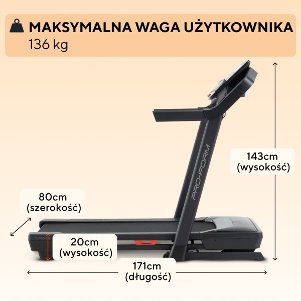 Бігова доріжка складана ProForm Carbon TL