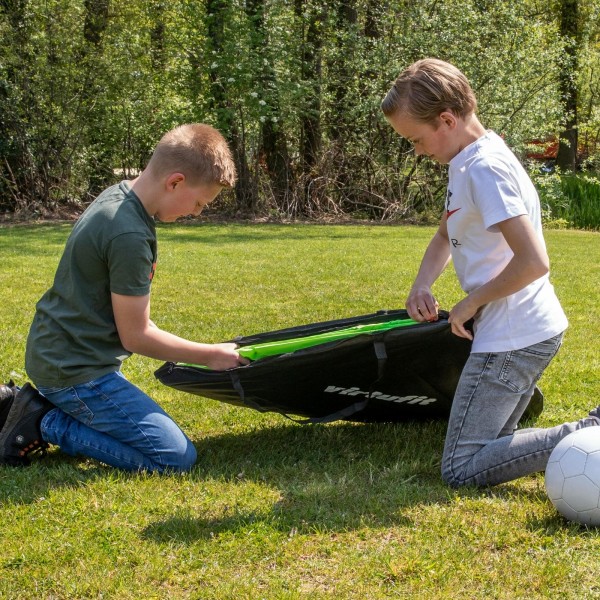 Дитячі футбольні ворота 120х90 см VirtuFit комплект 2 шт, зелені