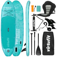 Надувна SUP-дошка VirtuFit Cruiser 305 см, з сидінням та аксесуарами, бірюзова