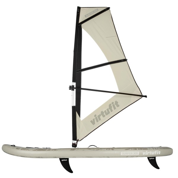 Надувна SUP-дошка VirtuFit Surfer 305 см, з вітрилом та аксесуарами, бежева