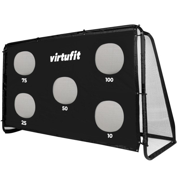 Футбольні ворота VirtuFit Pro 300x200 см з цільовою сіткою