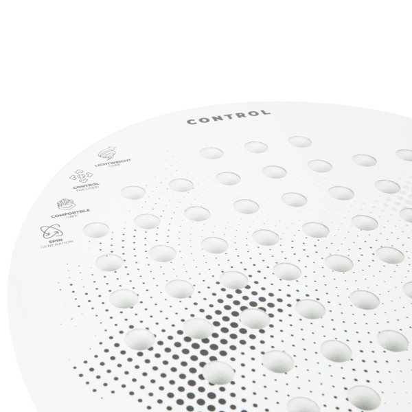 Ракетка для паделу VirtuFit Control, біло-чорна, початковий рівень