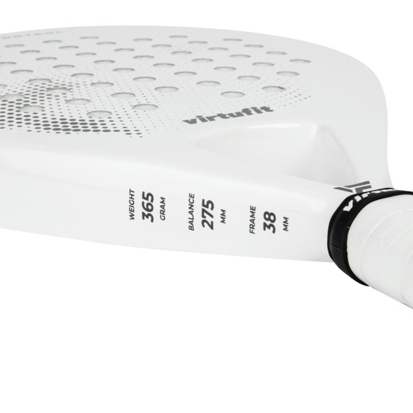 Ракетка для паделу VirtuFit Control, біло-чорна, початковий рівень