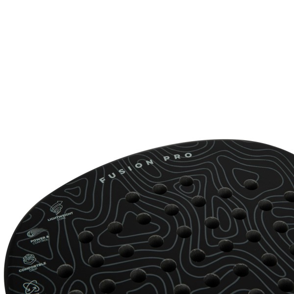 Ракетка для паделу VirtuFit Fusion Pro, чорно-сіра, просунутий рівень