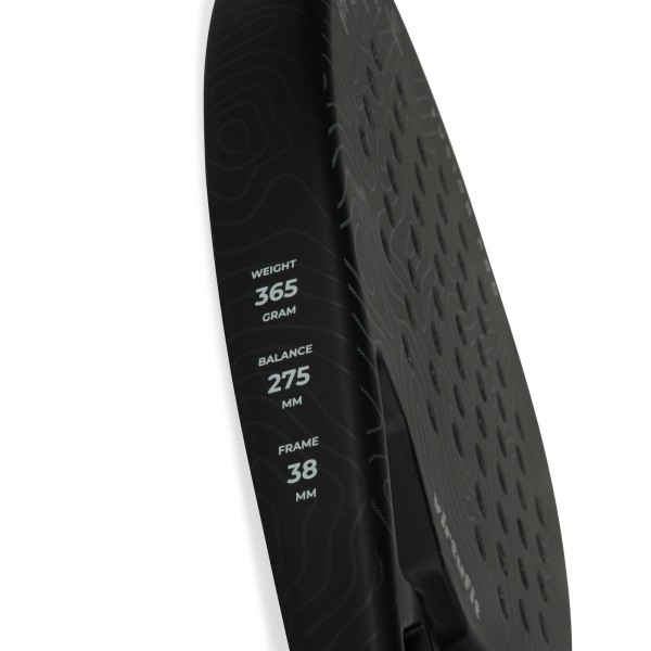 Ракетка для паделу VirtuFit Fusion Pro, чорно-сіра, просунутий рівень