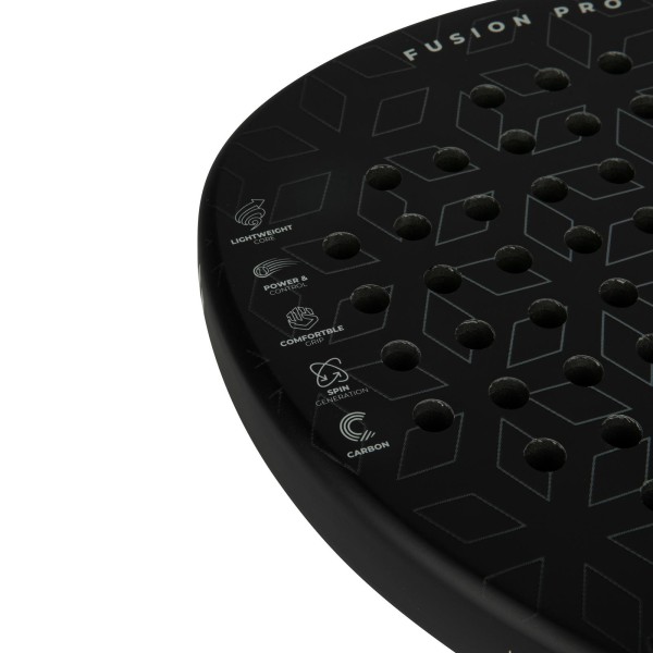 Ракетка для паделу VirtuFit Fusion Pro, чорно-срібна, просунутий рівень
