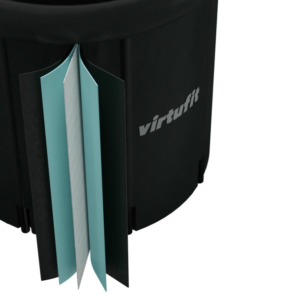 Надувна льодяна ванна з аксесуарами VirtuFit XXL, 375 л, чорна