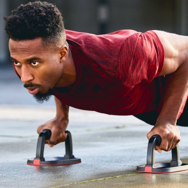 Упори для віджимання Adidas Performance Push Up Bars чорний, червоний Уні 20,7 x 13 x 11,7 см