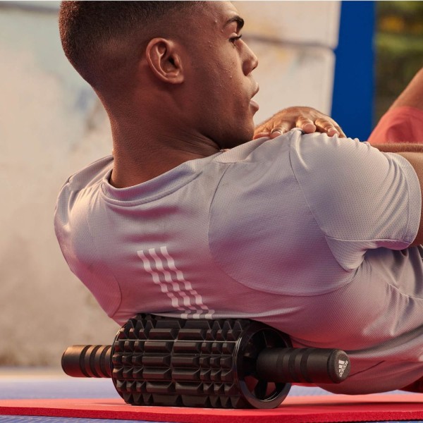 Ролик для фітнесу Adidas Foam Ab Roller чорний Уні 44 x 12,8 x 12,8 см