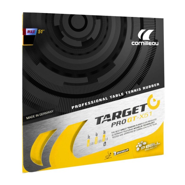 Накладка для тенісної ракетки Cornilleau Target Pro Gt-X51 2.0 Black