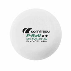 М’ячі для настільного тенісу Cornilleau P-Ball 2** білі 6шт