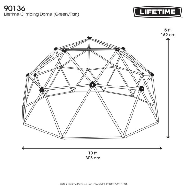 Купол для скелелазіння для дитячого майданчика Lifetime Geodome 90136