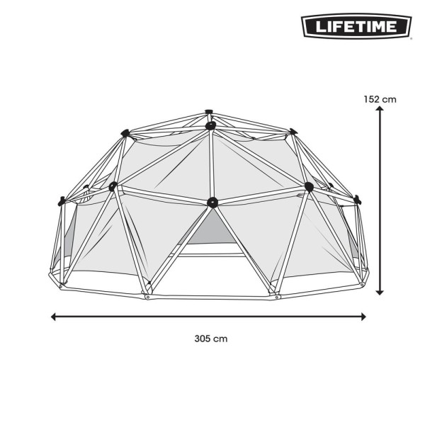 Купол для скелелазіння для дитячого майданчика  з наметом Lifetime Geodome 90612