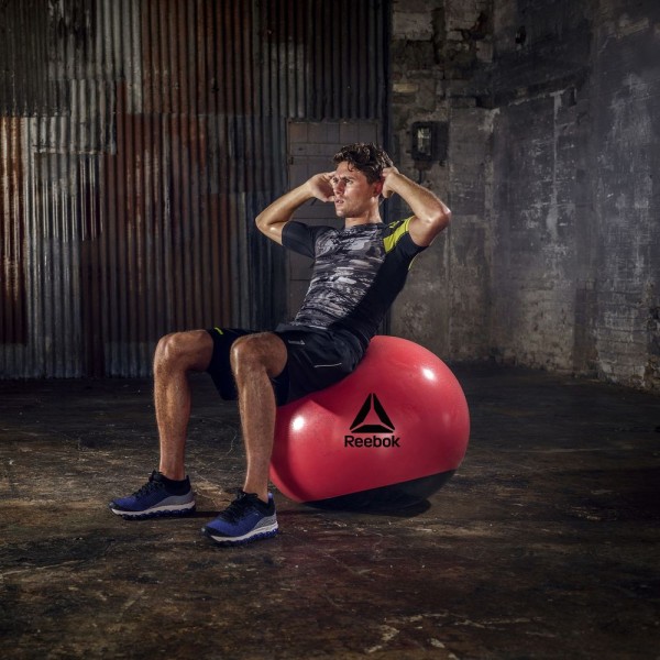 М’яч гімнастичний двоколірний 65 см Reebok RAB-40016RD