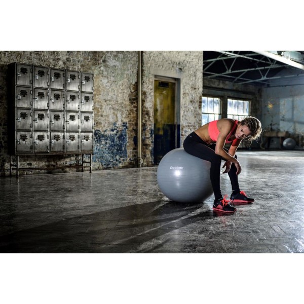 М’яч гімнастичний 55 см Reebok RAB-12015GRBL сірий