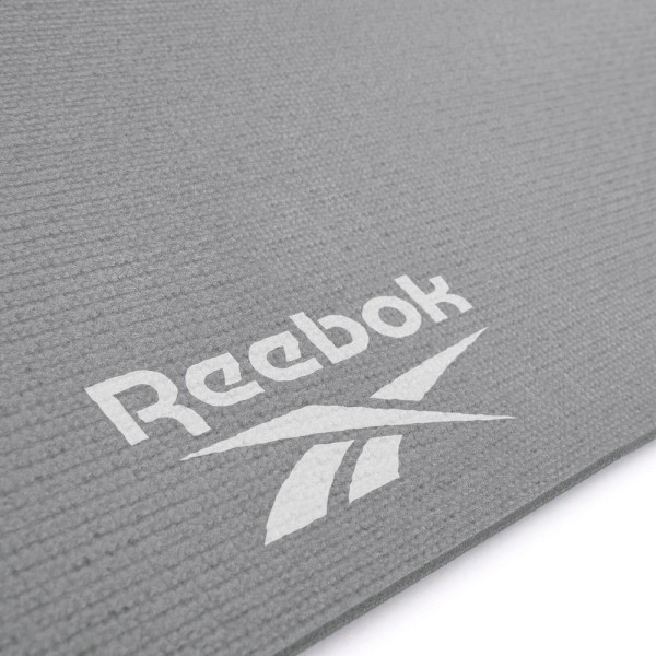 Двосторонній килимок для йоги Reebok Double Sided 4mm Yoga Mat сірий Уні 173 х 61 х 0,4 см