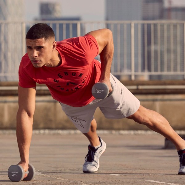 Гантель для фітнесу ПВХ 4кг Reebok RAWT-16154