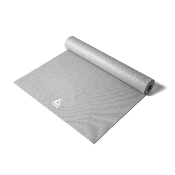 Двосторонній килимок для йоги Reebok Double Sided 4mm Yoga Mat сірий Уні 173 х 61 х 0,4 см