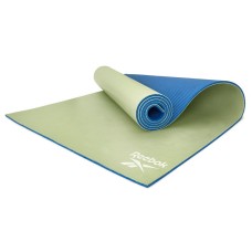 Килимок для йоги двосторонній Reebok RAYG-11060BLGN блакитний/зелений