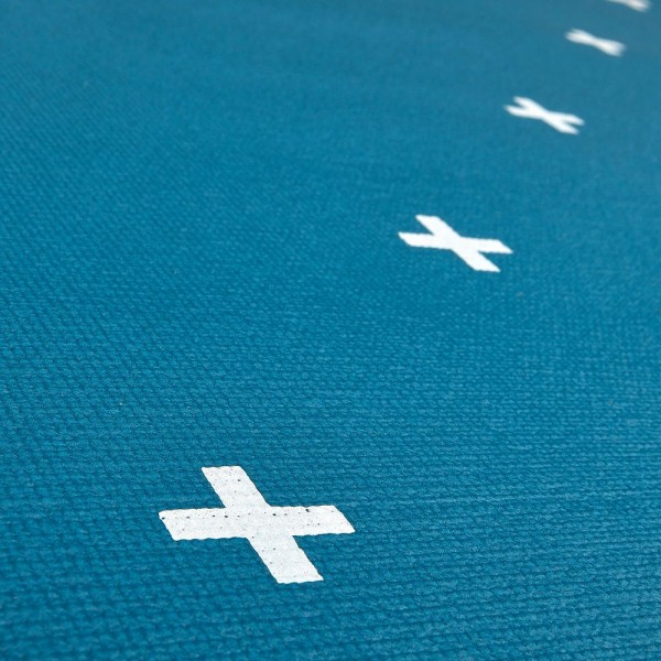 Двосторонній килимок для йоги Reebok Double Sided 4mm Yoga Mat блакитний, білий Уні 173 х 61 х 0,4 с