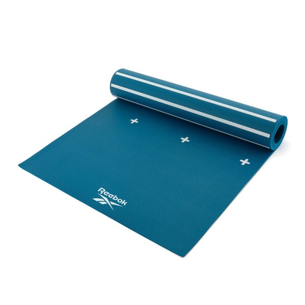 Двосторонній килимок для йоги Reebok Double Sided 4mm Yoga Mat блакитний, білий Уні 173 х 61 х 0,4 с