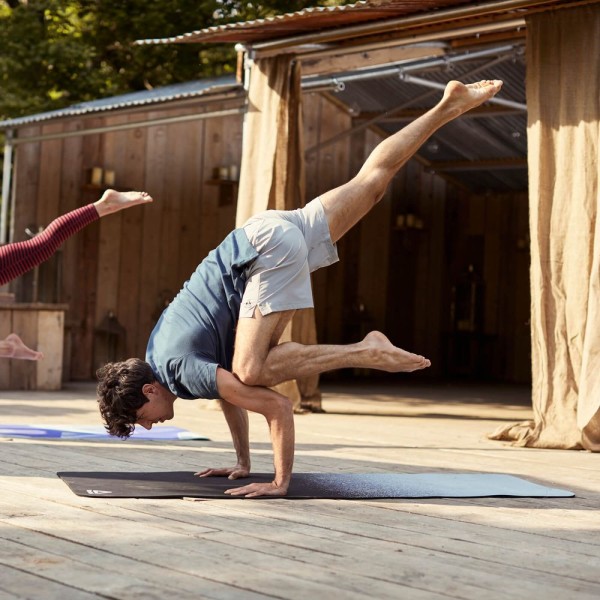 Двосторонній килимок для йоги Reebok Double Sided 4mm Yoga Mat чорний Уні 173 х 61 х 0,4 см