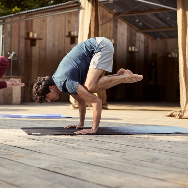 Двосторонній килимок для йоги Reebok Double Sided 4mm Yoga Mat чорний Уні 173 х 61 х 0,4 см