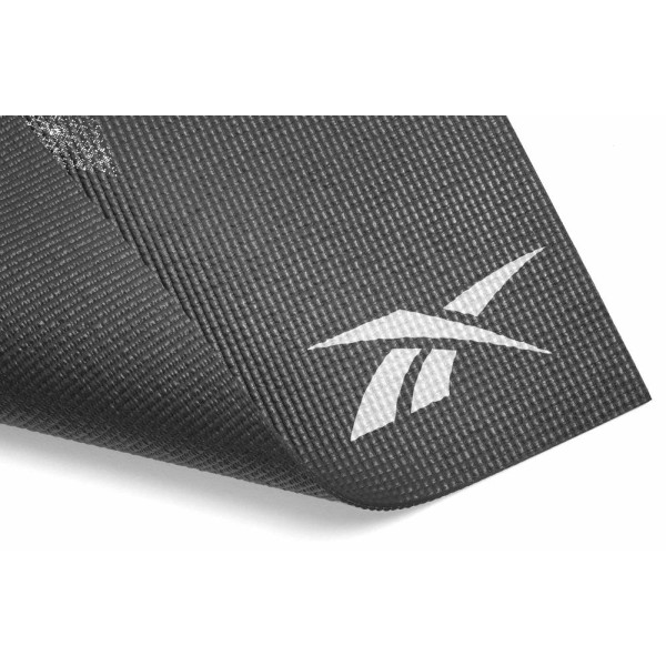 Двосторонній килимок для йоги Reebok Double Sided 4mm Yoga Mat чорний Уні 173 х 61 х 0,4 см