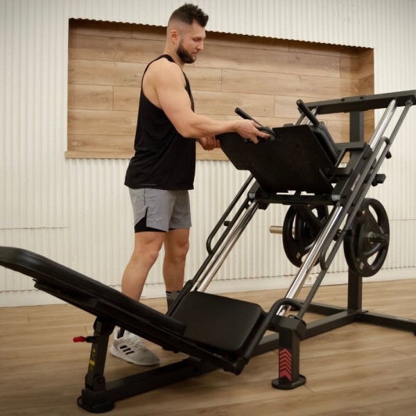 Тренажер для ніг BH Fitness Hack Squat / Leg Press 45º напівпрофесійний